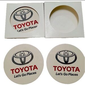 Toyota Absorbent Soapstone Car Coaster 2 With Box 3 Total